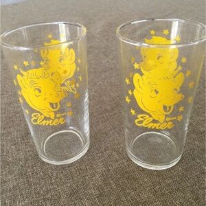 Yellow elmer Glass Set